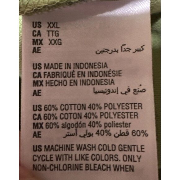 NWT Mode Of One 2XL Green Ottoman Heavy Short Sleeve Pullover Shirt - Picture 4 of 4